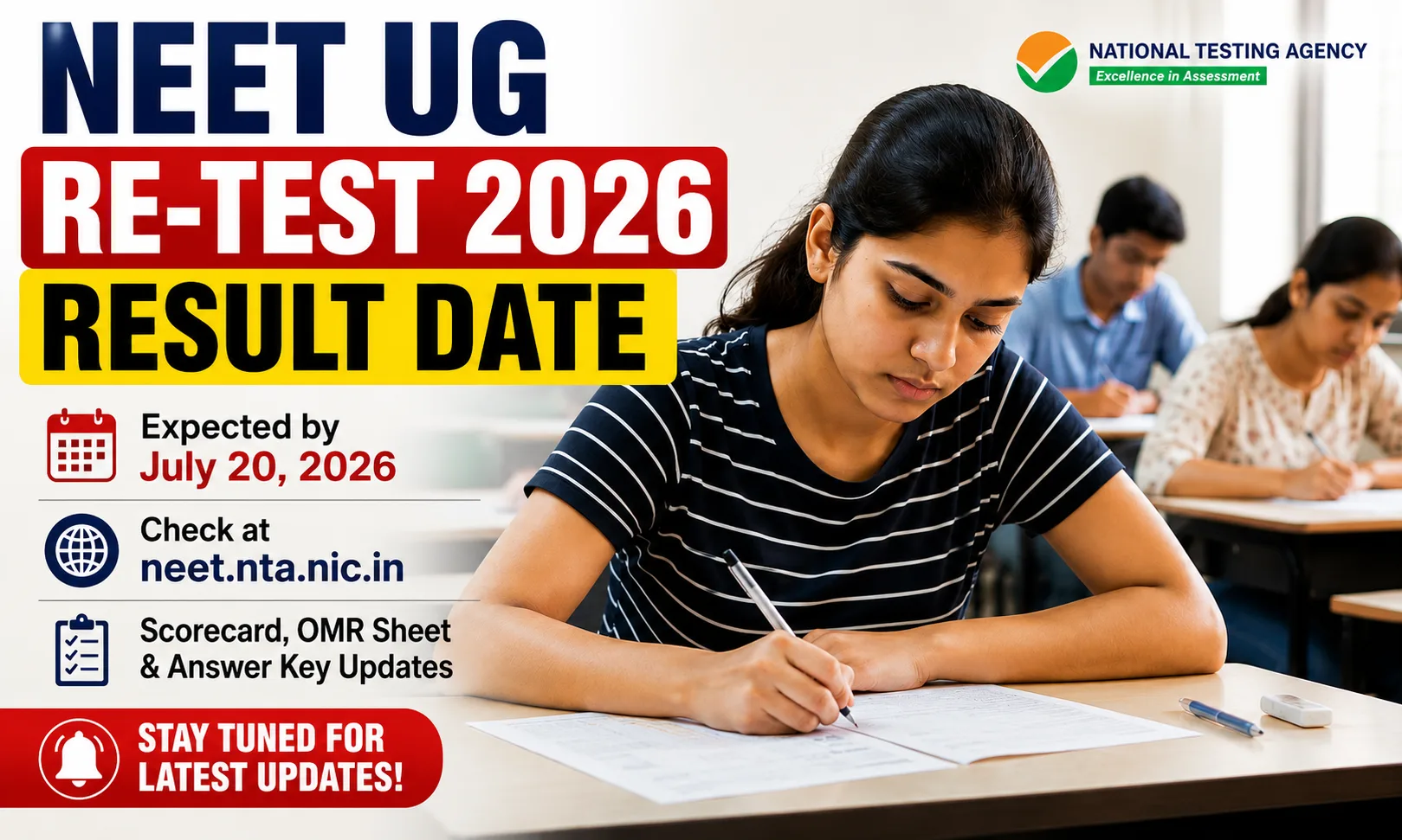 NEET UG Re-Test 2026 Result Date Live