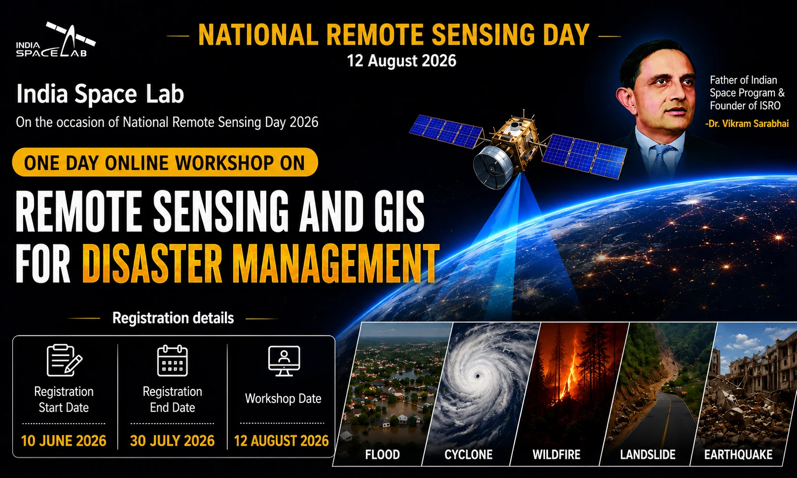 National Remote Sensing Day 2026 Online Workshop by India Space Lab