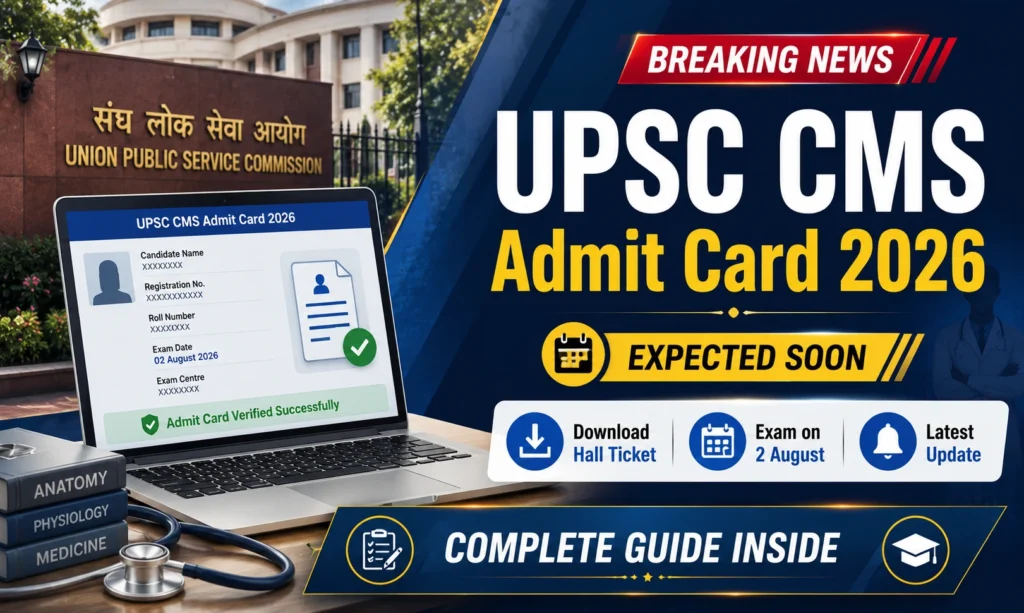 UPSC CMS Admit Card 2026