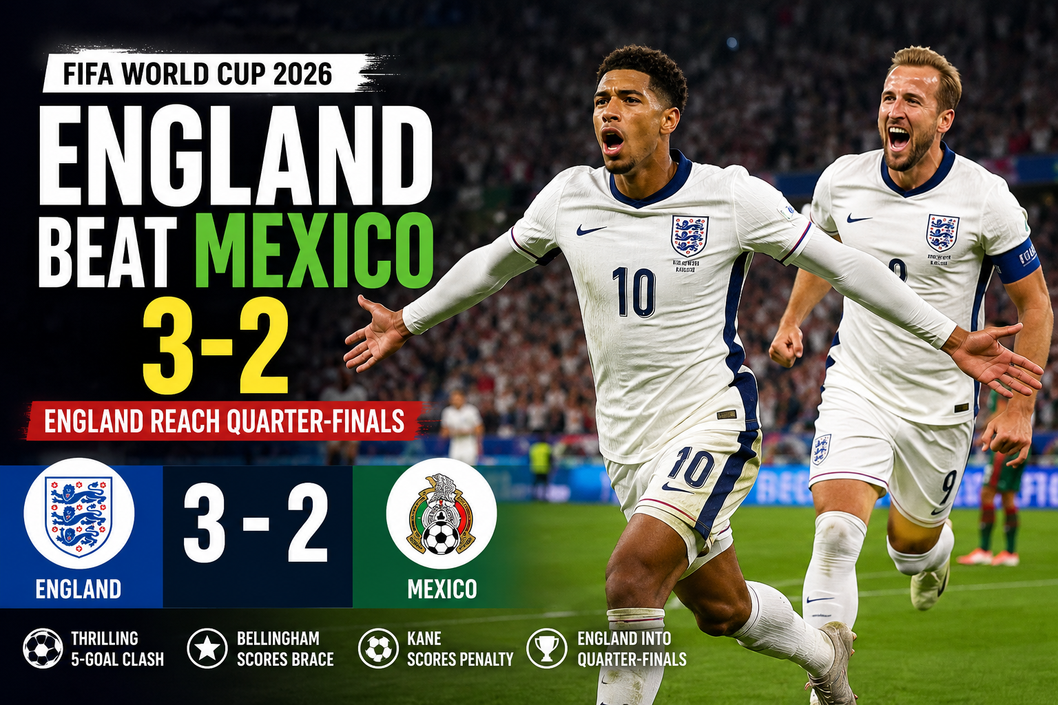 England vs Mexico World Cup 2026
